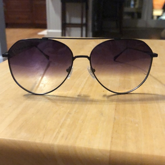 DIFF Jane Matte Black Gray Gradient Sharp Aviator Sunglasses NIB. - Picture 5 of 11